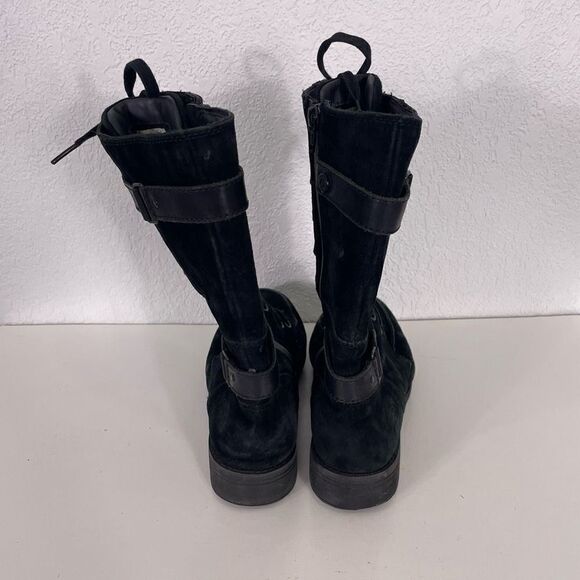 The North Face Black Leather & Suede Lace Up Combat Boots - Picture 5 of 8